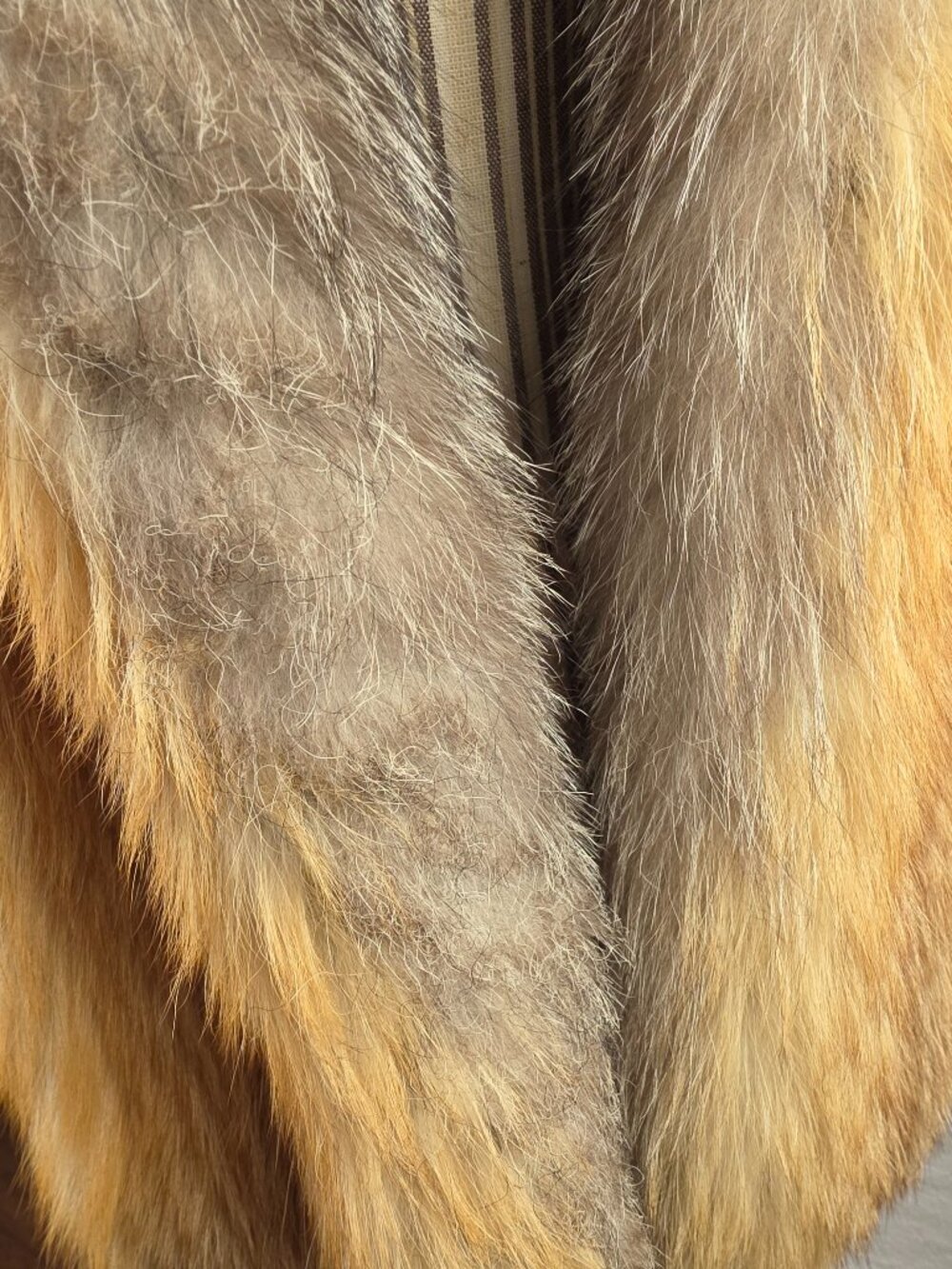 Rare Burberry Runway Golden Fox Fur Gilet Vest Italy Goat Suede size 4 OpenFront - Picture 4 of 16